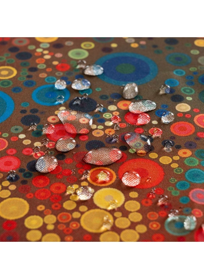jaexest 1.6m Round Waterproof Tablecloth – Colorful Tassel Edge Table Cover for Dining Room & Coffee Table | Non-Slip Wear-Resistant Circular Table Mat for Home, Kitchen, Party & Outdoor Use - Image 4