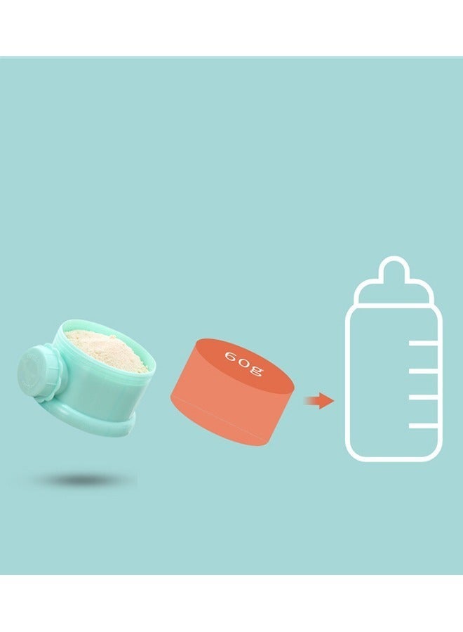 Milk Powder Box for Formula Portable Dispenser Storage Case Side Opened Design for Travel and Feeding Non Spill Stackable Compartments Convenient Milk Container for Formula - Image 2