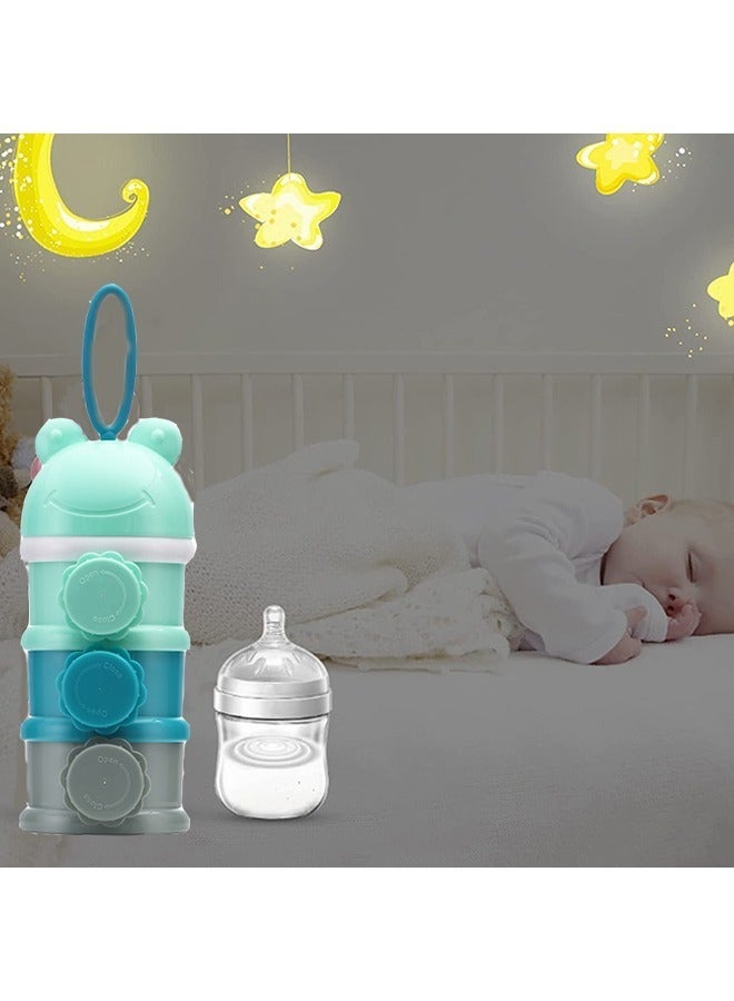 Milk Powder Box for Formula Portable Dispenser Storage Case Side Opened Design for Travel and Feeding Non Spill Stackable Compartments Convenient Milk Container for Formula - Image 4