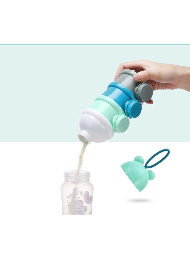 Milk Powder Box for Formula Portable Dispenser Storage Case Side Opened Design for Travel and Feeding Non Spill Stackable Compartments Convenient Milk Container for Formula - Image 3