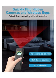 SYOSI Portable Hidden Camera Detectors,GPS Tracker Detector,Anti Spy Wireless Signal Scanner,Listening Device Detector,6 Levels Sensitivity,36H Working Time Infrared Finder For Home Office Travel Car  - Image 3