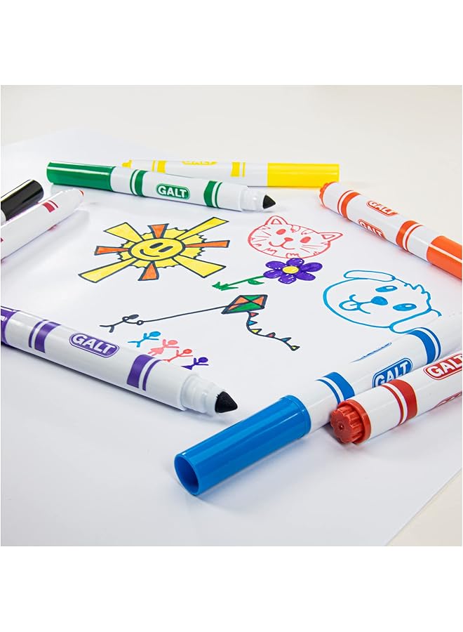 GALT Toys 8 Chunky Pens Washable Chunky Pens For Children Ages 3 Years Plus - Image 5