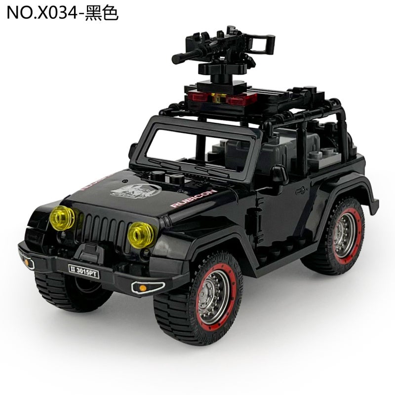 Military Building Block 68 Pieces Highly Restores Hard-Core Style - Openable Doors Boost Fun Off-Road Vehicle Model for All-Ages Players, Educational Play and Adult Collection - Image 1