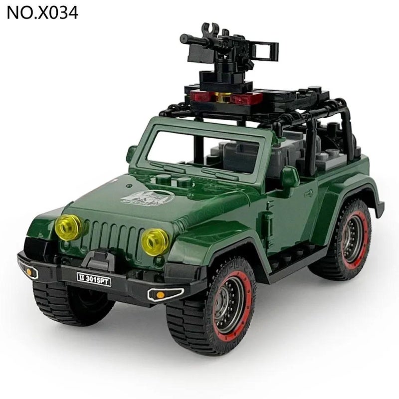 Military Building Block 68 Pieces Highly Restores Hard-Core Style - Openable Doors Boost Fun Off-Road Vehicle Model for All-Ages Players, Educational Play and Adult Collection - Image 4