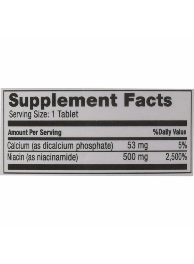 Major Pharmaceuticals Major Generic Niacin 500 Mg B Vitamin Dietary Supplement 100 Tablets - Image 2