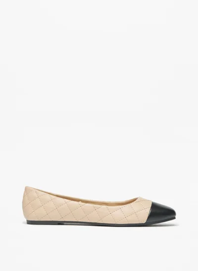 فلورا بيلا من شو إكسبرس Womens Quilted Slip On Ballerina Shoes By Shoexpress