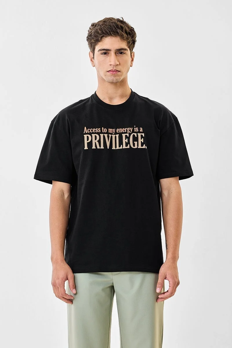 سنيتش تي شيرت بريفيليج كبير الحجم