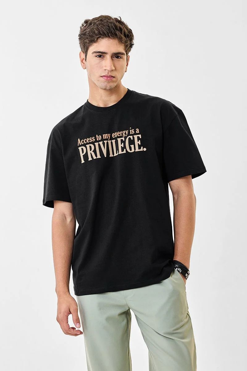 سنيتش تي شيرت بريفيليج كبير الحجم