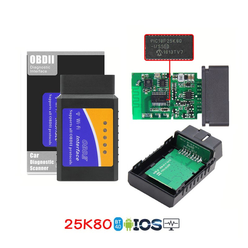 Wifi Obd With 25K80 Scan Tool Car Diagnostic Instrument Blue Orange Support Apple Android - Image 5