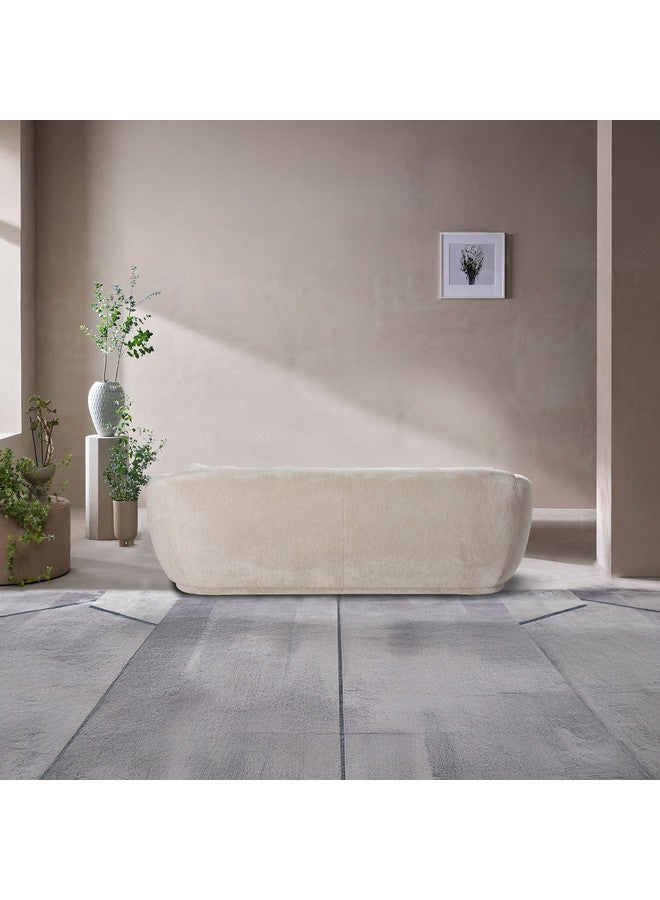 Home Box Houston 3-Seater Fabric Sofa with 2 Cushions 100 x 76 x 236 cm - Image 4