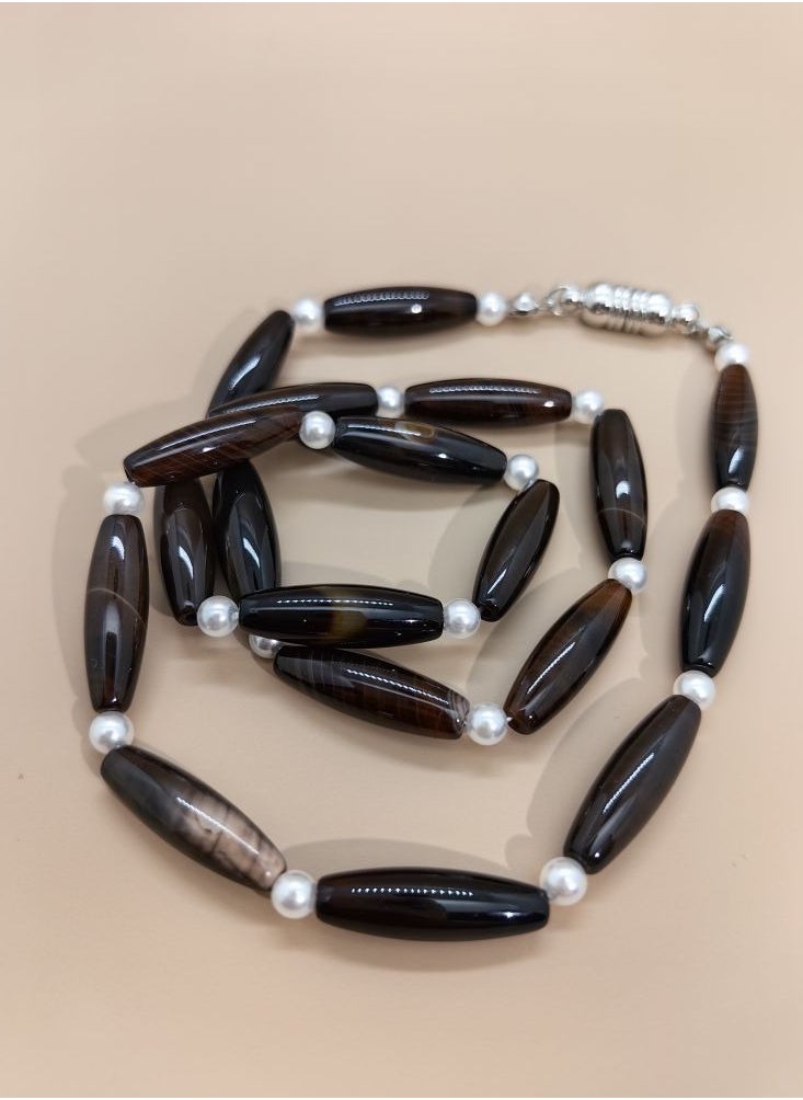 MAJOOD Natural Agate Necklace  - Image 2