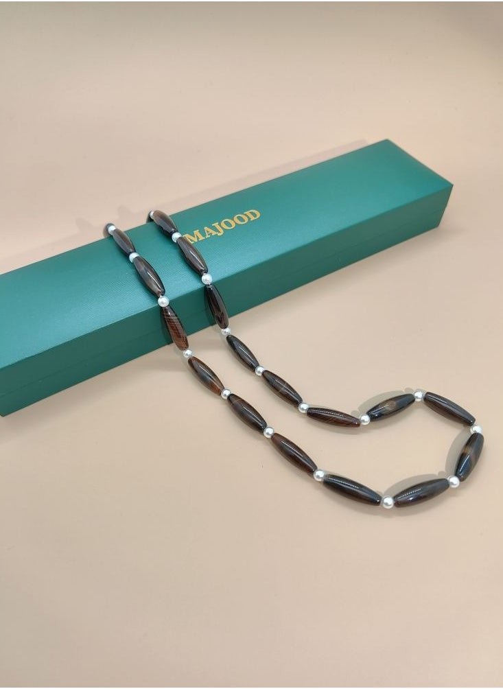 MAJOOD Natural Agate Necklace  - Image 5