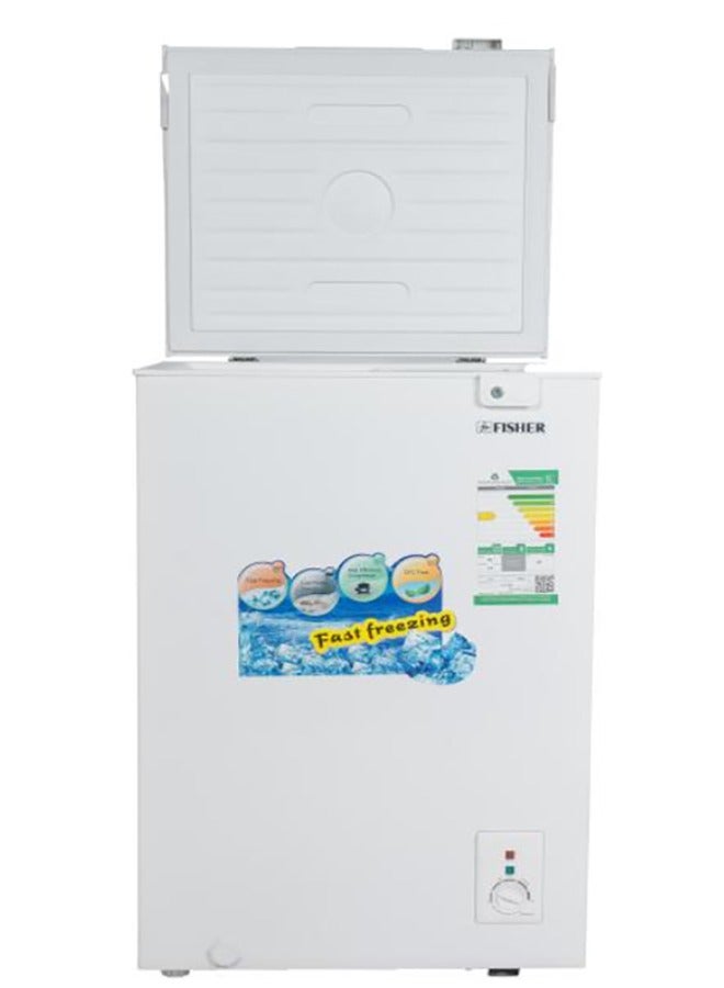 FISHER 99 Liters Chest Freezer, 3.5 Cu.ft | White | FCF-100ML - Image 4