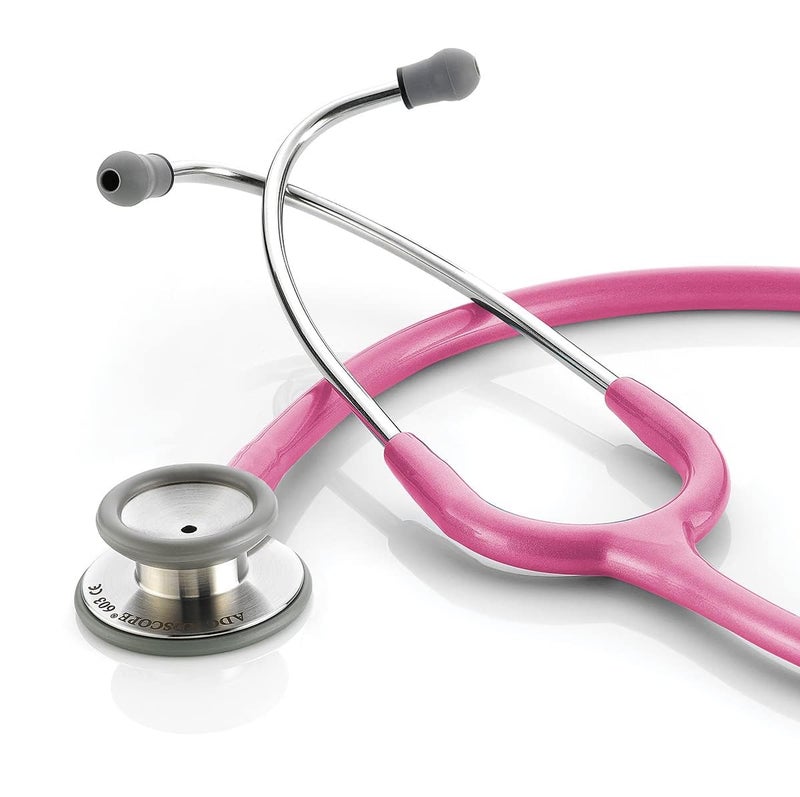 ADC - 603MRS Adscope 603 Premium Stainless Steel Clinician Stethoscope with Tunable AFD Technology,, Metallic Raspberry - Image 2