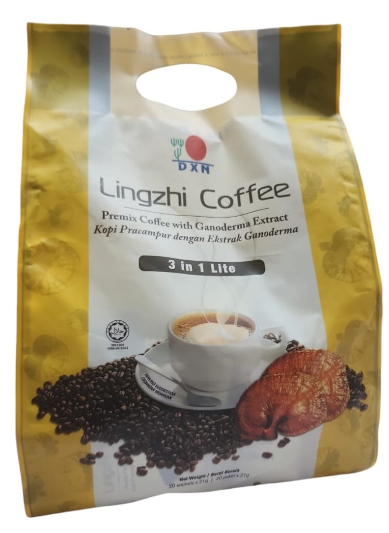 DXN ASIA - Dxn Lingzhi Coffee Premex coffee with ganoderma extract 20 bags x 21 grams - Image 1