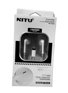 NITU EarPods With Lightning Connector, Microphone and Volume Control