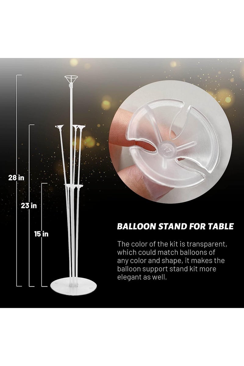 JAYATO 4 Set Balloon Table Stand Kit with 7 Balloon Sticks, with Base adhesive, for Birthday Party Decoration, Baby Shower, Wedding, Anniversary - Image 5