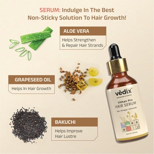Vedix Ayurvedic Hair Kit | Hair growth Special Combo | Normal - Oily Scalp - Image 5