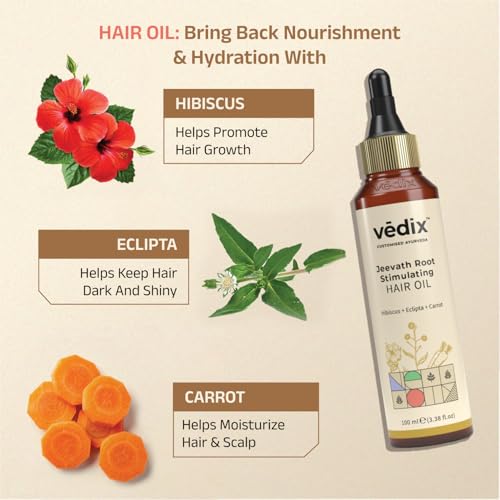 Vedix Ayurvedic Hair Kit | Hair growth Special Combo | Normal - Oily Scalp - Image 4