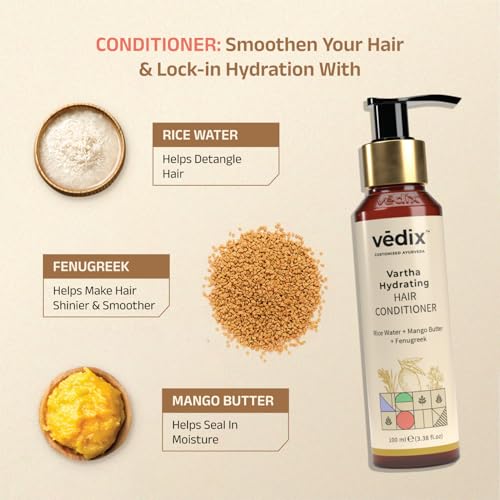 Vedix Ayurvedic Hair Kit | Hair growth Special Combo | Normal - Oily Scalp - Image 3