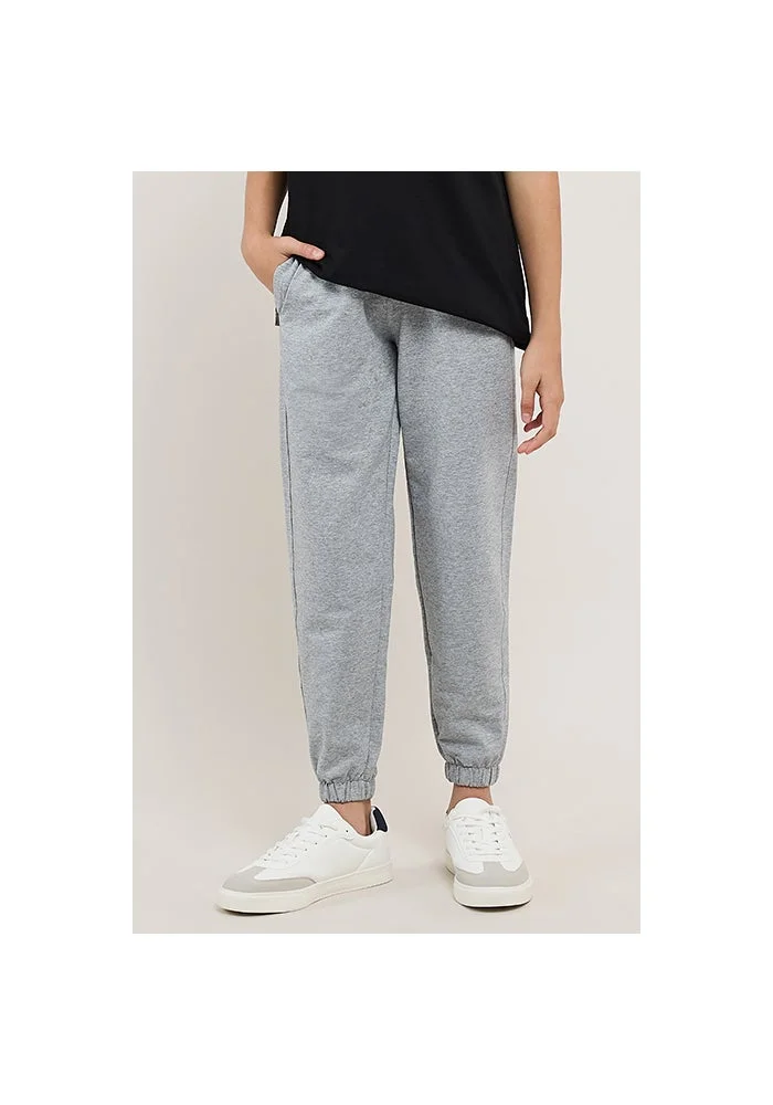 R&b Solid Joggers with Drawstring Waist