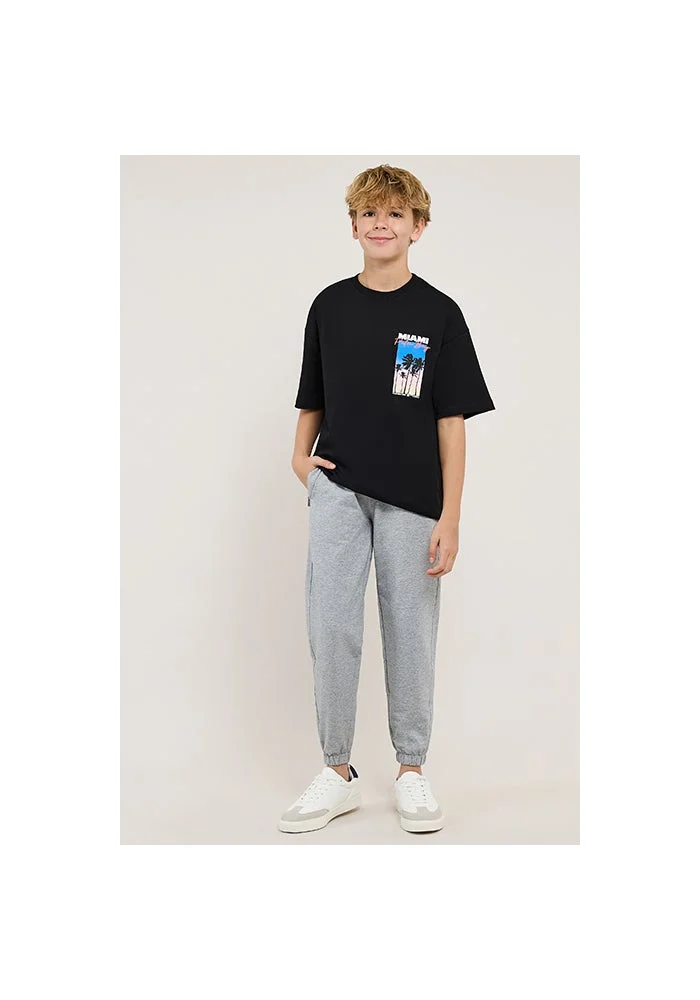 R&b Solid Joggers with Drawstring Waist