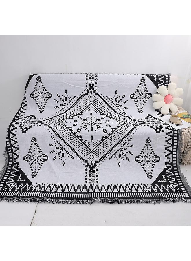 Bluejw Picnic Blanket Ethnic Style Camping Multi-functional Thread Blanket Customizable Sofa Blanket Sofa Towel Cover Blanket Camping Mat Picnic Mat - Image 1