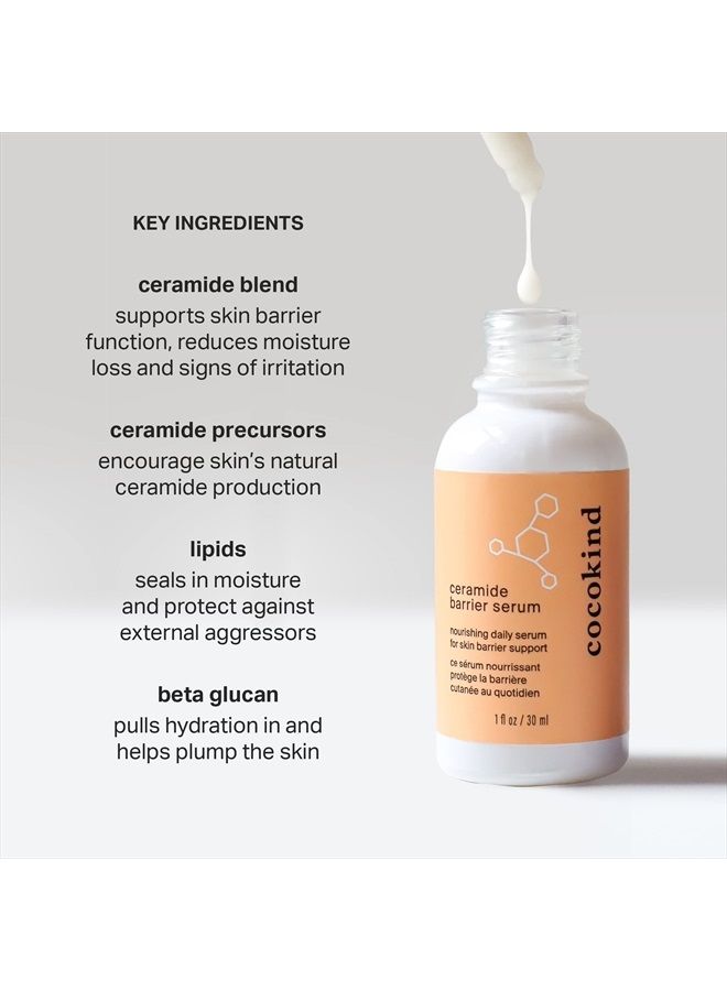 Cocokind Ceramide Serum, Hydrating Serum for Face, Skin Barrier Repair Face Serum with Ceramides, Ceramide Moisturizer and Lactic Acid Serum - Image 3