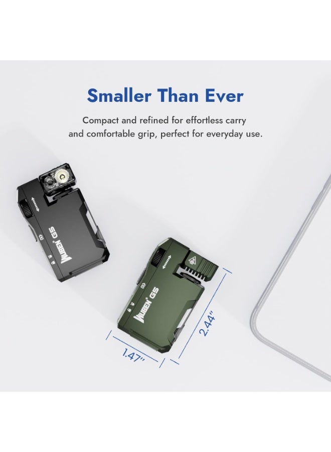 WUBEN G5 Flashlight Rechargeable Torch Light, 400 Lumens Super Bright Keychain Flashlight with RGB light, EDC Mini Magnetic Keychain Pocket Torch, Lightweight Camping Torch for Outdoor Home (Black) - Image 2