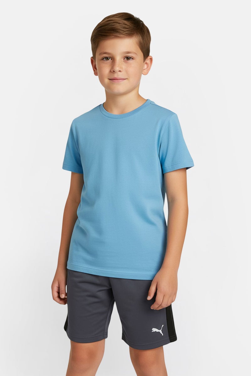 PUMA Kids Boy Sportswear Fit Training Shorts, Grey - Image 1