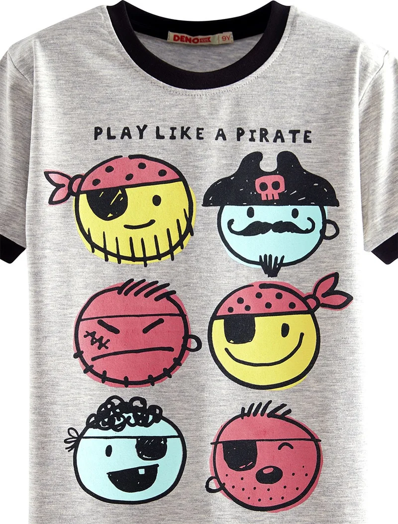 Denokids Pirate Boy T-Shirt Shorts Set