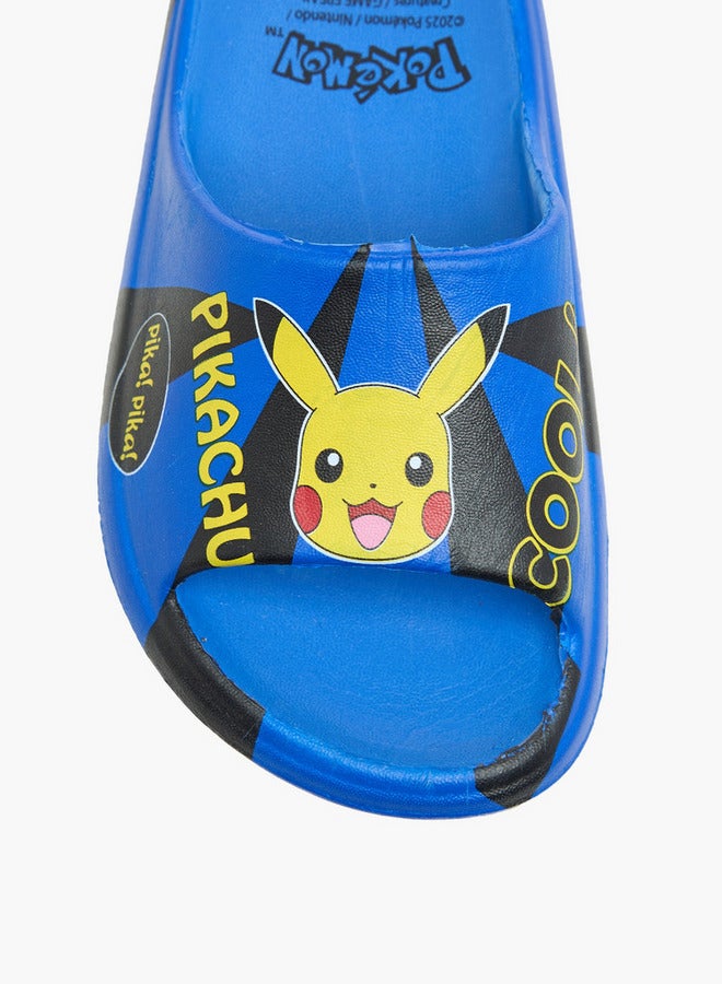 Pokemon Pikachu Print Slip-On School Slides - Image 3