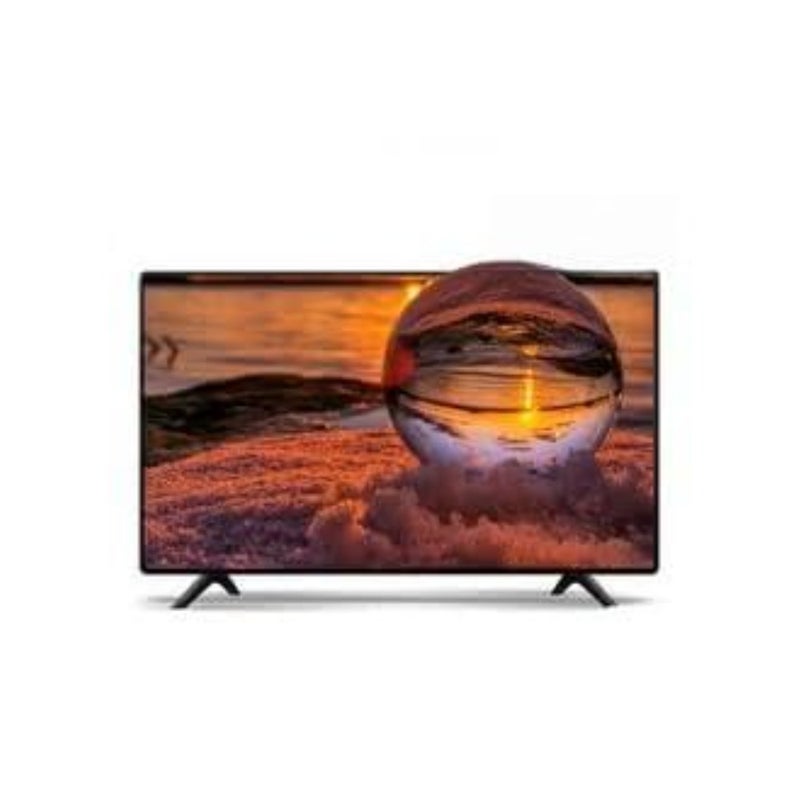 55-inch DST55U 4K Smart TV for living room use, metal frame, black color, ultra-thin bezel and seamless 4K upscaling - Image 1