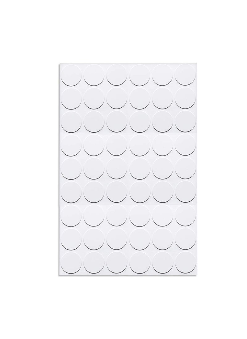 uxcell uxcell 1 Sheet54Pcs Screw Hole Cover Stickers 21mm Dia PVC Self Adhesive Covers Caps Dustproof for Wood Furniture Cabinet Shelf Wardrobe White 