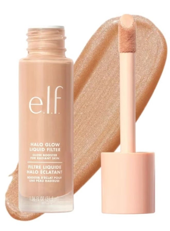 e.l.f. Halo Glow Liquid Filter 4 Medium, 31.5ml Illuminating Liquid Makeup for Radiant, Soft-Focus Glow