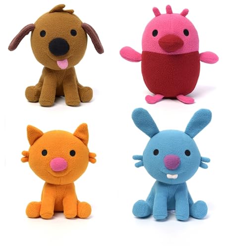 Sago Mini Plush Gift Pack 4 Stuffed Animals with Transforming Cardboard Playhouse Pretend Play Kids Toys for Boys Girls Ages 3 and up - Image 1