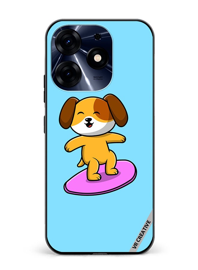 VR CREATIVE Protective Case Cover For Tecno Spark 10 Pro Surf Dog Design Multicolour - Image 1