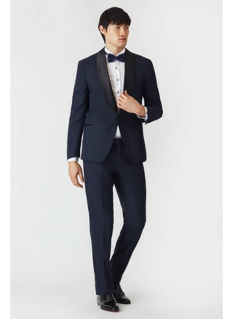 Bisse Men's 6 Drop Regular Fit Shawl Collar Slitless Tuxedo BLACK SM21Y21102_D39  - Image 3