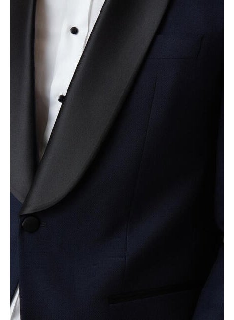 Bisse Men's 6 Drop Regular Fit Shawl Collar Slitless Tuxedo BLACK SM21Y21102_D39  - Image 2