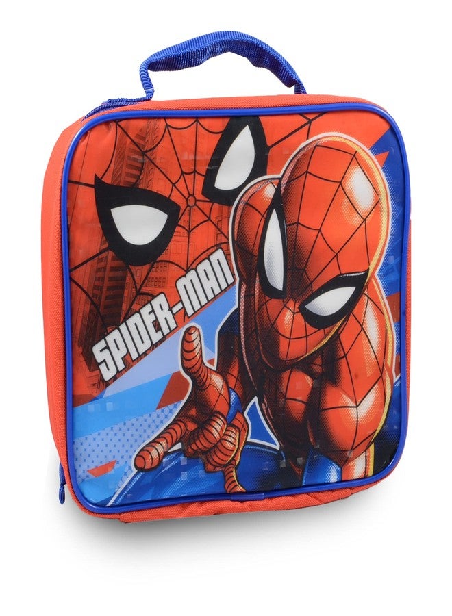 MARVEL Kids Spiderman Mini Backpack Set ~ 5 Pc Bundle with 11 Inch Marvel School Bag, Lunchbox, Water Pouch, 200 Stickers and More (Superhero School Supplies for Boys and Girls) - Image 2