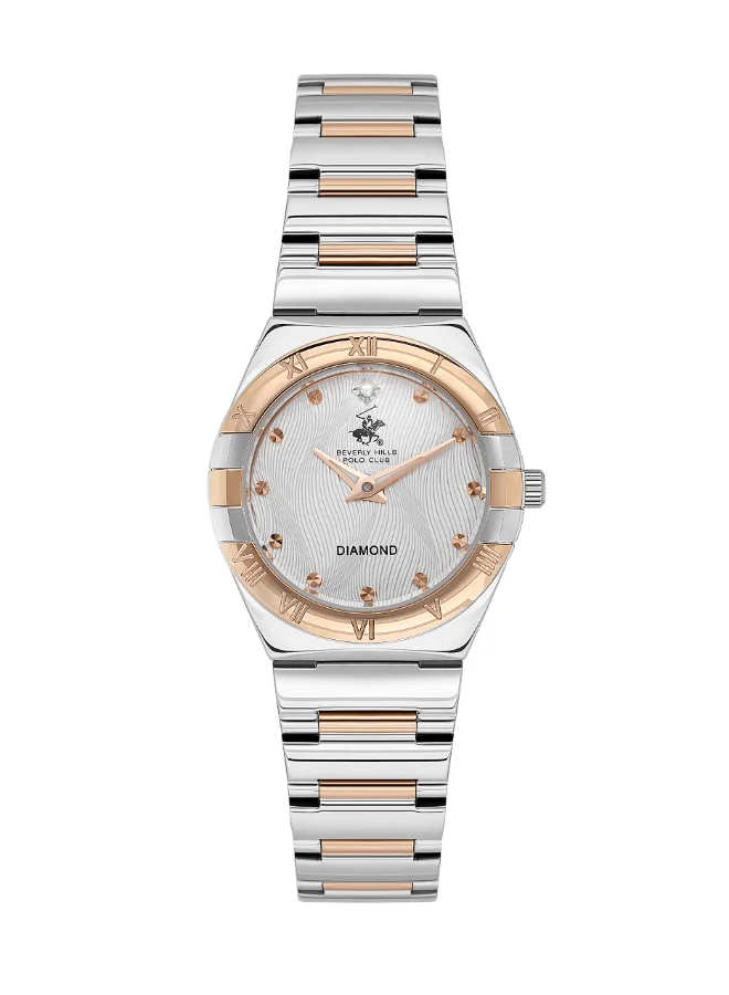 بيفرلي هيلز بولو كلوب Polo Club Women's Watch, Analog Display and Metal Strap - BP3611X.530, Silver