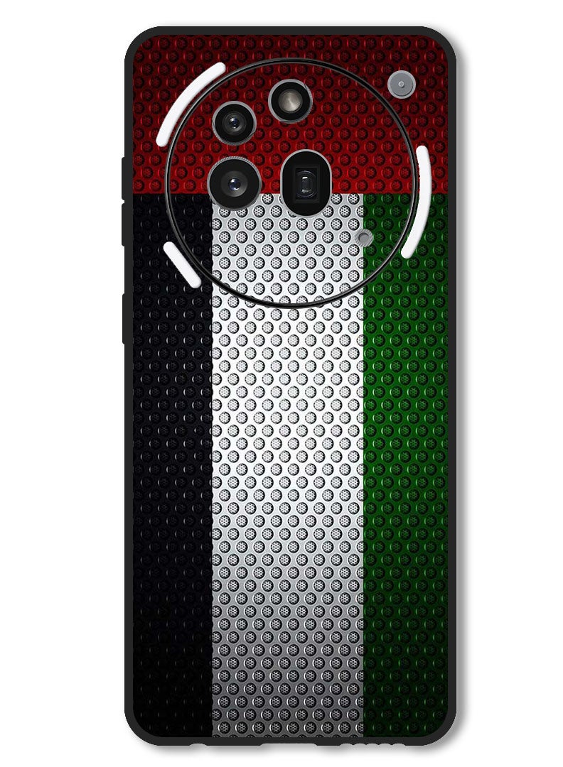 Theodor Case Compatible with Nothing Phone 3a Pro Protection Shockproof Bumper Cover UAE Flag - Image 1