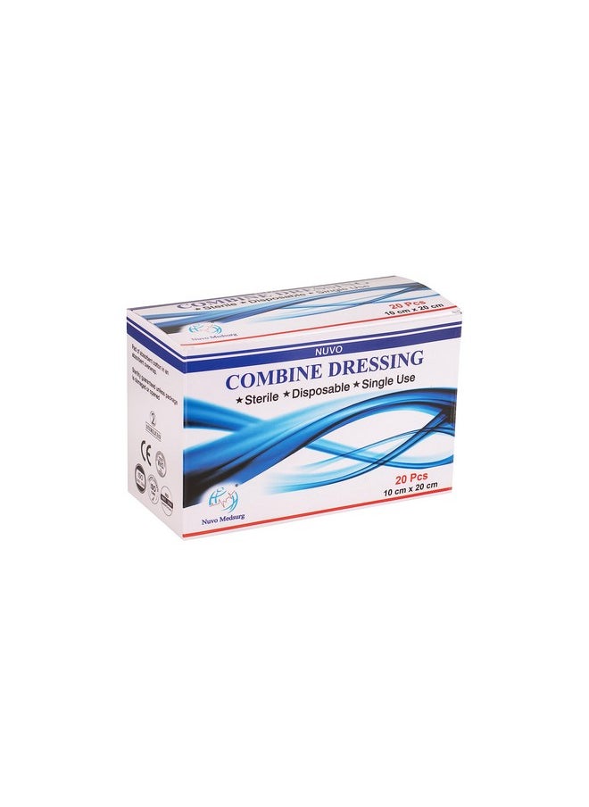 NUVO MEDSURG Sterile Combine Dressing Pad 20 Cm X 10 Cm - 20 Pcs  - Image 2