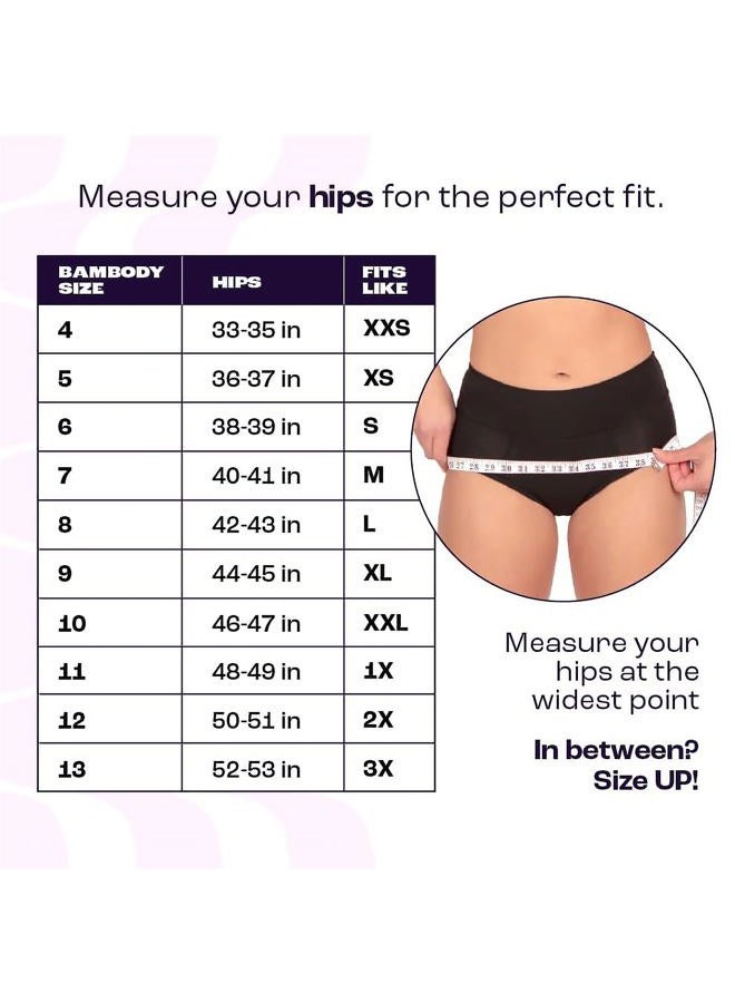 Bambody Absorbent Boxer: Period Underwear for All Day and Night Protection, 1 Pack: Black, 7 - Image 4