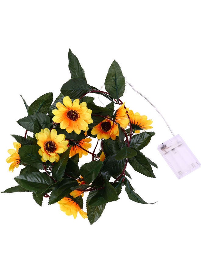NIBEMINENT Artificial Sunflowers Design LED Light Warm White - Image 1