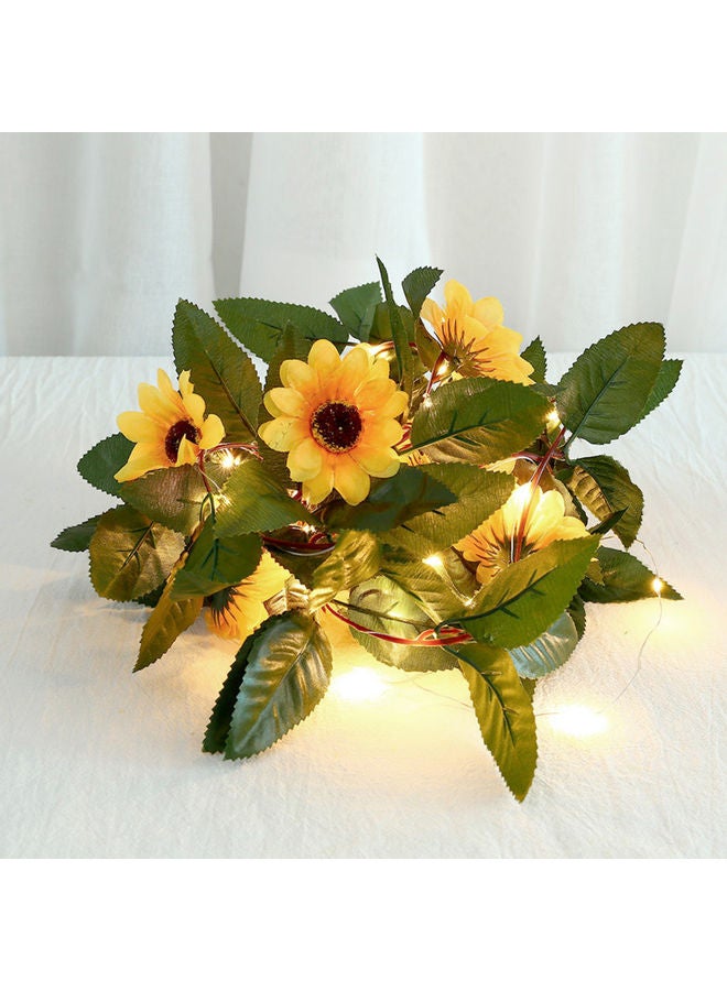 NIBEMINENT Artificial Sunflowers Design LED Light Warm White - Image 2