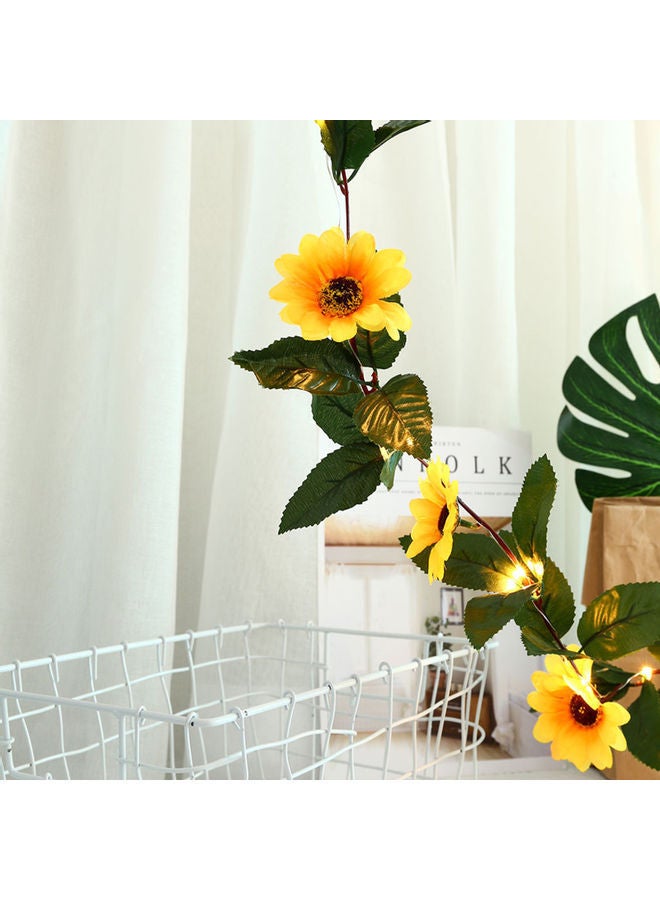NIBEMINENT Artificial Sunflowers Design LED Light Warm White - Image 4