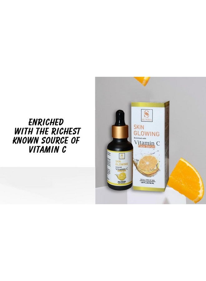 SUNISA New Skin Naturals Face Serum Increases Skin'S Glow Instantly And Reduces Spots Overtime Bright Complete Vitamin C 3X Booster Face Serum (Pack Of 1) - Image 3