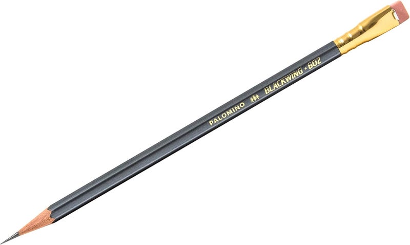 Blackwing Palomino 602 Graphite Pencils - Set of 12 with Replaceable Erasers - Image 4