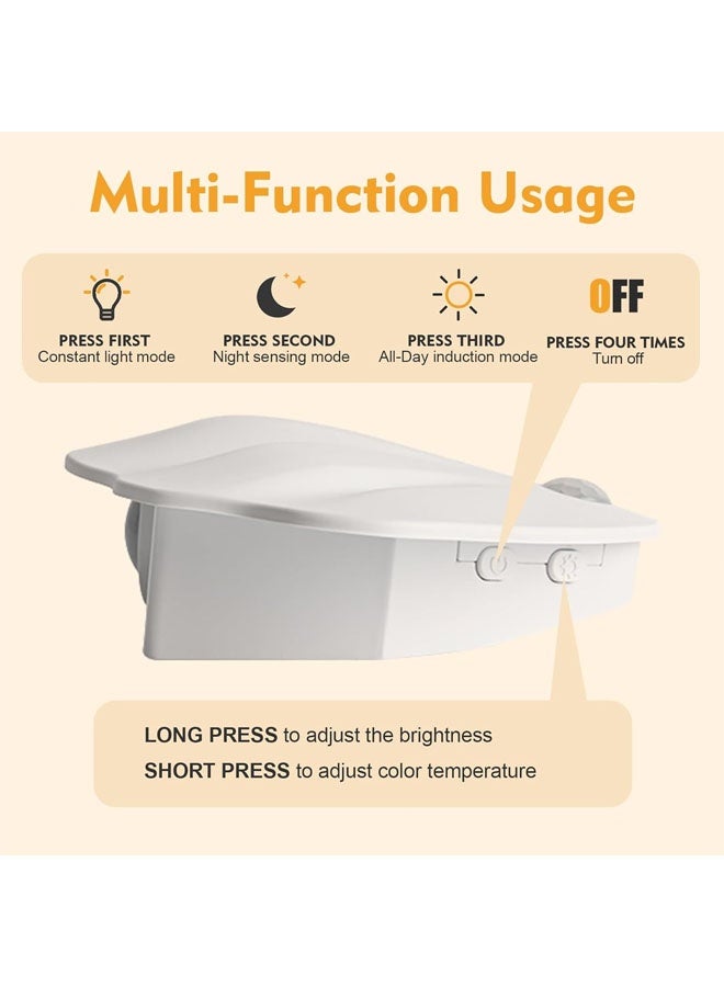 Comysubao Wall Sconce, Rechargeable Battery Operated Wall Sconce, Dimmable 3 Colors Temperature LED Shell Lamp, Wireless Magnetic Wall Light for Bedroom Staircase Hallway, White - Image 5